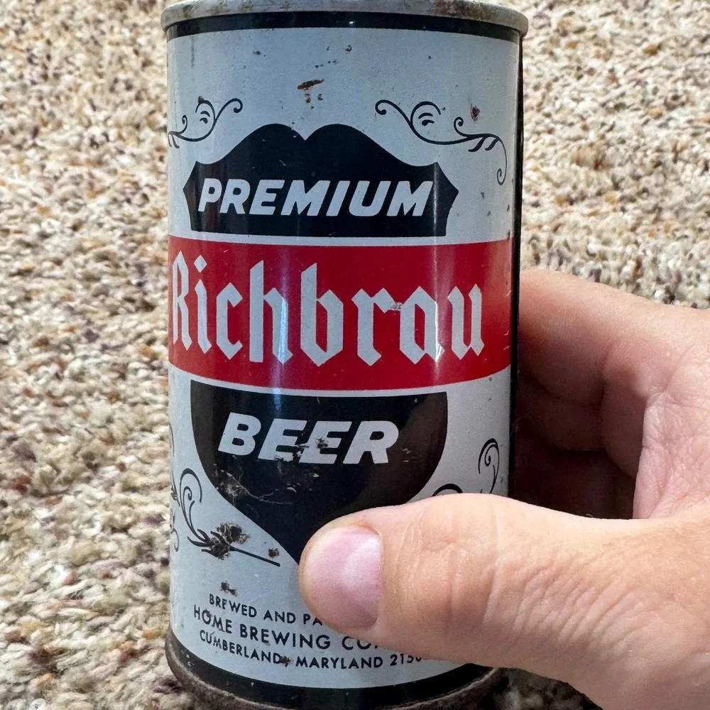 Vintage Richbrau Premium Beer Can Home Brewing Co Cumberland MD 12oz Pull‎ Top